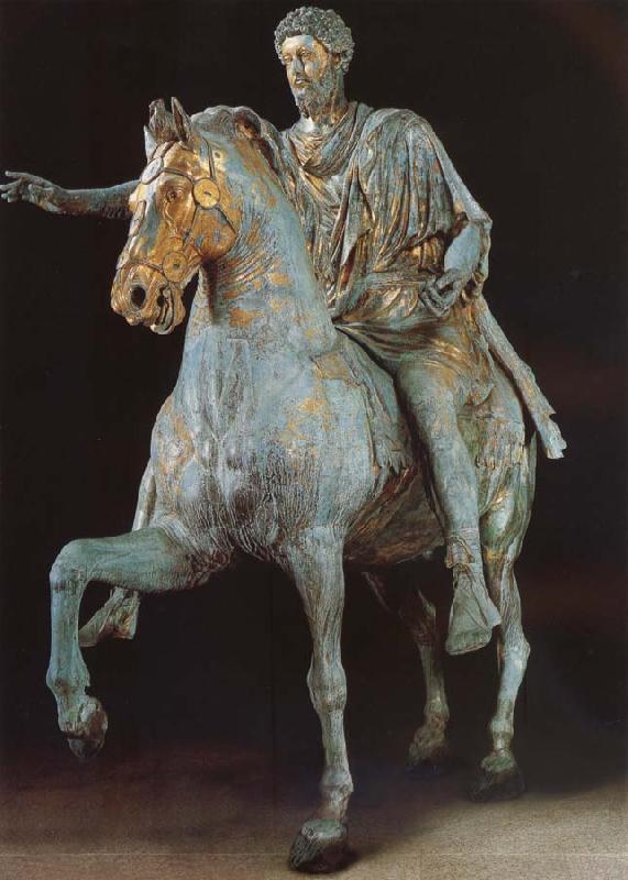 unknow artist Rider statue of Marcus Aurelius Germany oil painting art